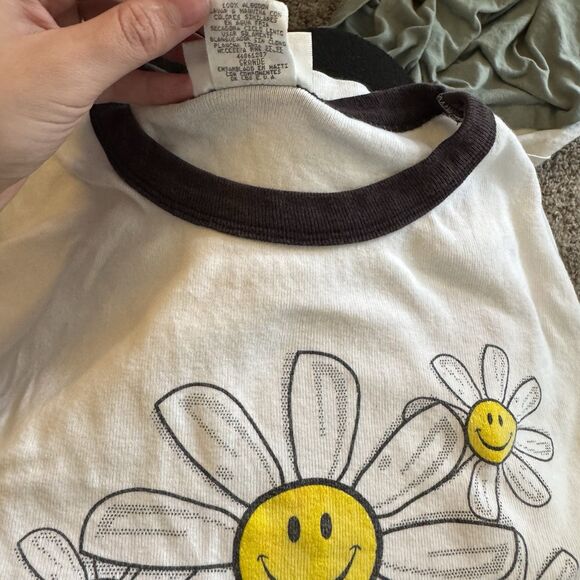 Vintage 90s Art T-Shirt Size Large White Daisy Nature Floral Botanical RARE - Picture 7 of 10